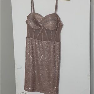 Metallic Mini Dress